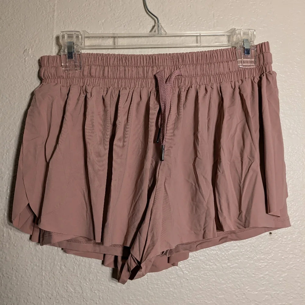 Blaosn Pink Athletic Shorts with Elastic Waistband and Drawstring Size Small - Picture 2 of 7
